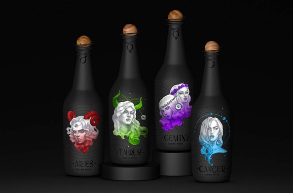 十二星座化身冷艷美女，與你共飲葡萄酒