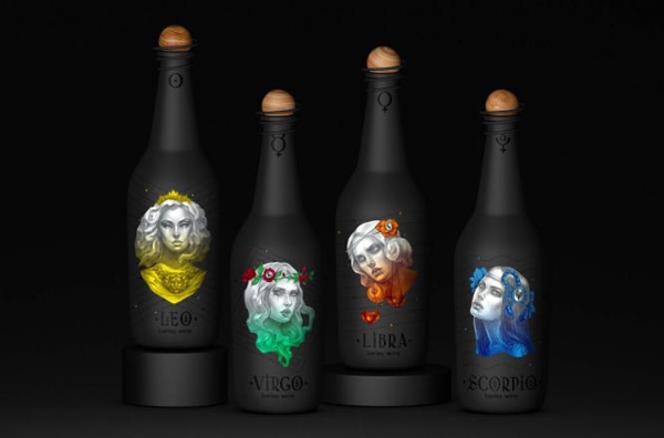 十二星座化身冷艷美女，與你共飲葡萄酒